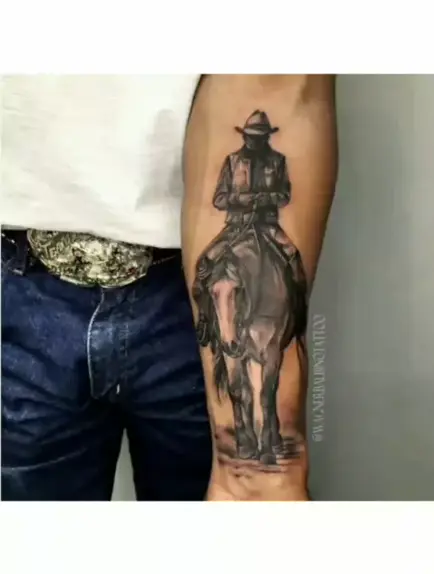 Tatuagem Masculina de Cavalo