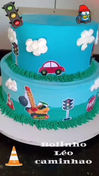 Bolo Infantil 2 Andares - Leonardo Silva Cake Designer