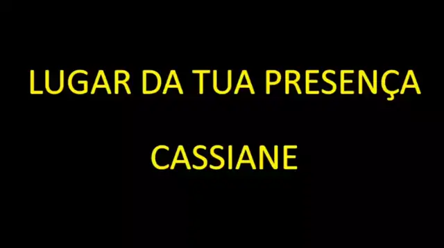 Lugar Da Tua Presença - Cassiane