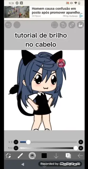 Como fazer cabelo realista! [Tutorial] • Gacha life • 