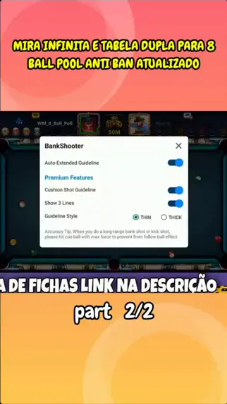 8 BALL POOL HACKER DE TABELAS E MIRA INFINITA#antiban