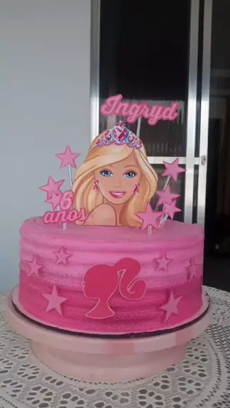 Topper De Bolo Barbie Bebada