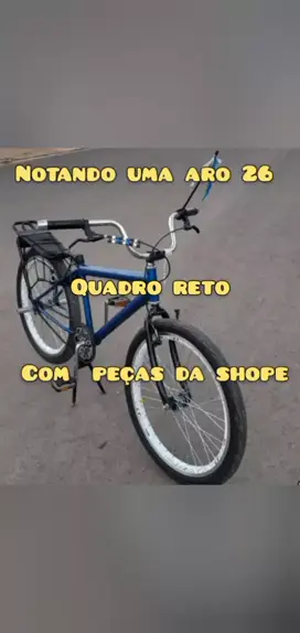 NOVO PROJETO NA BIKE ARO 26 MONTADINHA - FICOU CHAVE!!! 