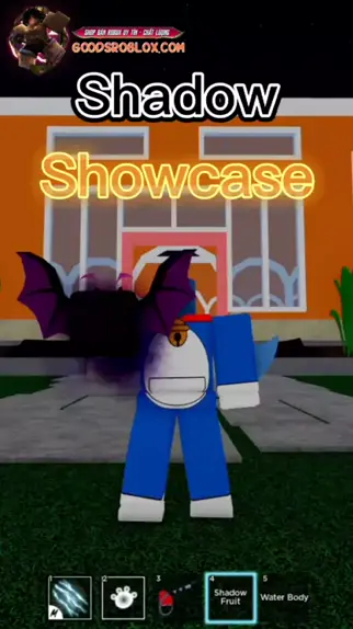 SHOWCASE DA NOVA FRUTA SHADOW NO BLOX FRUITS! - ROBLOX 