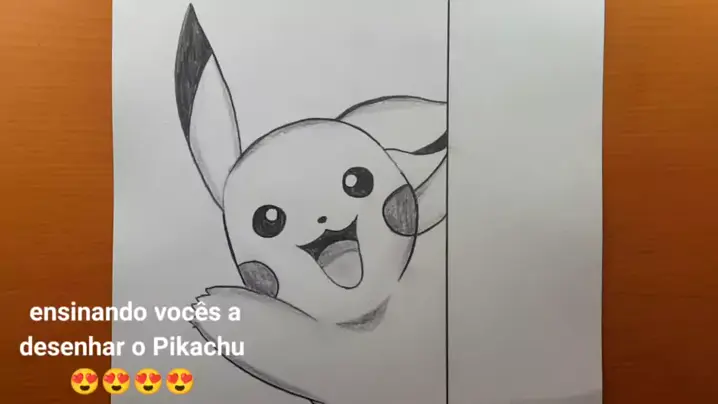 Como desenhar o Pikachu - Passo a passo, esboço. 