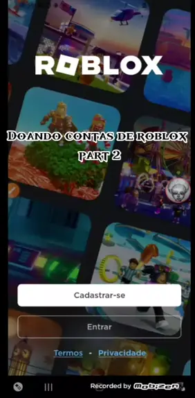 Doando conta  Roblox, Apps e jogos, Acessórios para fotos