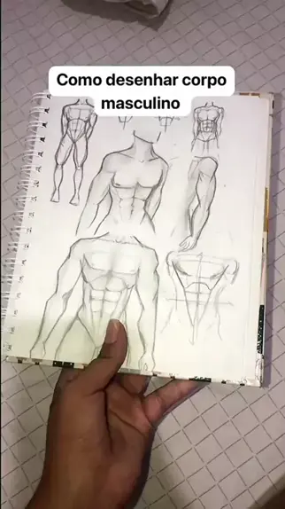 tutorial de desenho - como desenhar mangá corpo masculino 