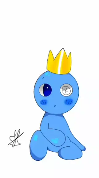 desenho para colorir do azul babão