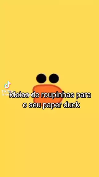 Paper duck imprimir com roupinha