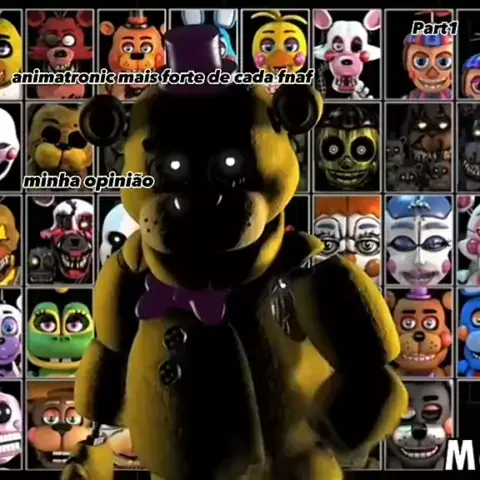 Altura dos animatronics de FNAF 1 na vida real 🐻