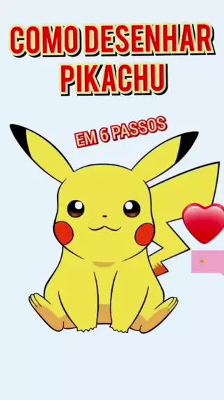 COMO DESENHAR O PIKACHU PASSO A PASSO 