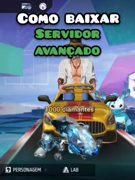 como entrar no servidor avançado free fire