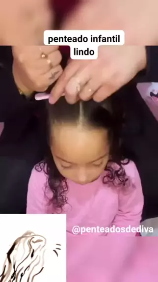 penteado de chucha infantil