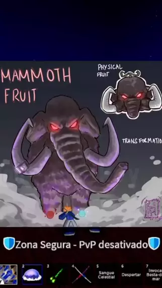 COMO PEGAR FRUTA MAMMOTH QUANDO BLOX FRUITS ATUALIZAR! 