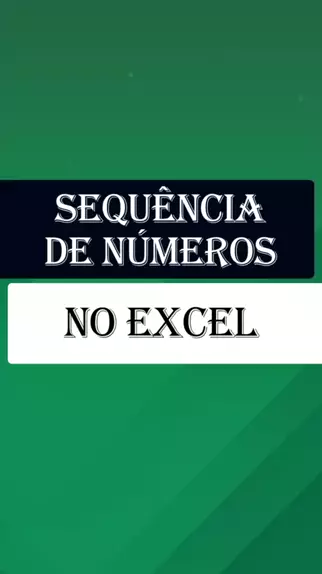 Sequência de números no Excel excel office sequencia maestrianoexcel Kwai