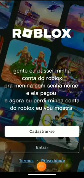 Minha conta - Roblox