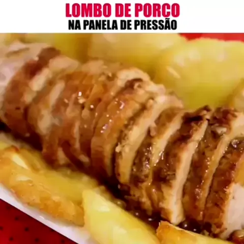 Lombo de porco uma delícia #lombo #receita #carnedeporco #comida