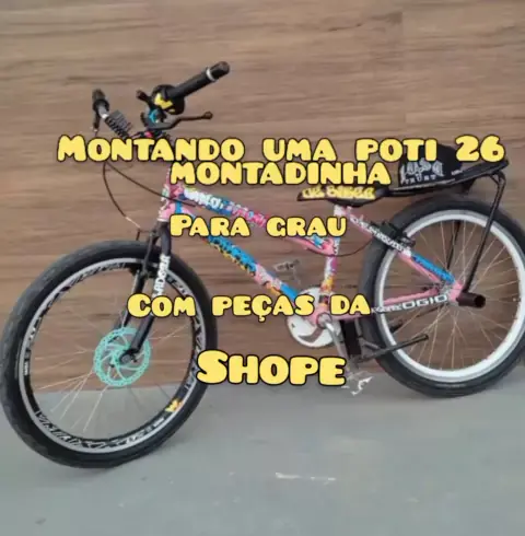 NOVO PROJETO NA BIKE ARO 26 MONTADINHA - FICOU CHAVE!!! 