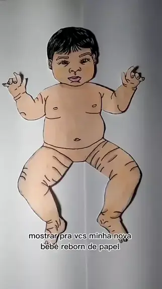 bebê reborn de papel layla