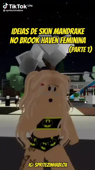 skin no roblox brookhaven mandrake feminina