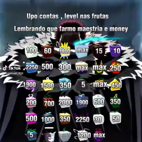 upo contas blox fruits de graça do level 100 ao 3200