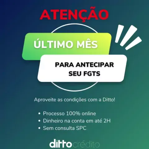 Ditto  Antecipe seu FGTS