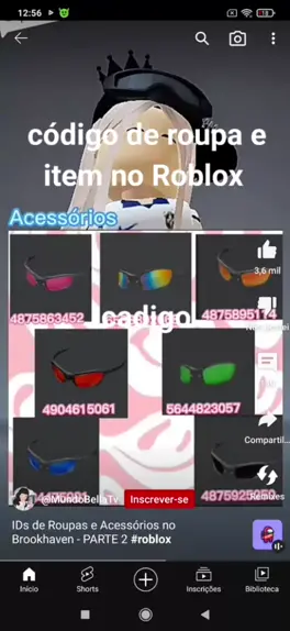 onde que coloca id para colocar roupa no roblox