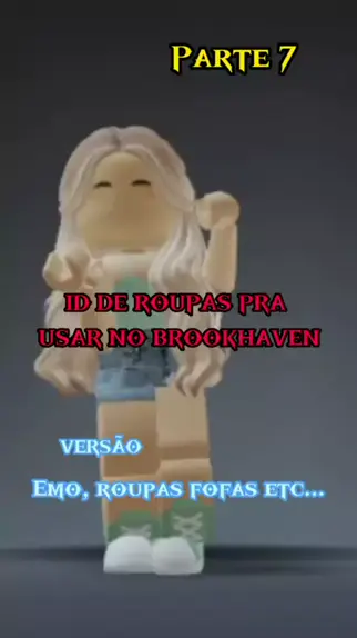 id de roupa versao emo