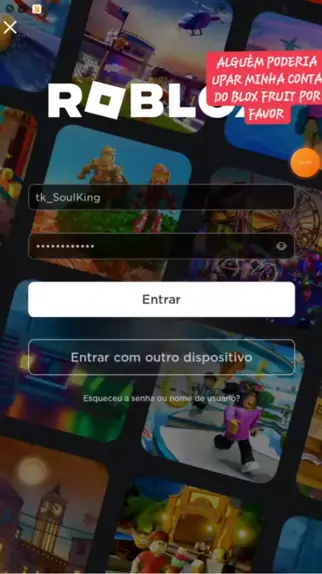 ENTREI NA CONTA MAIS RARA E FORTE DO BLOX FRUITS!! *ELE USA HACKER