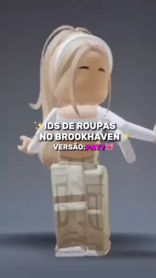 id de roupa no brookhaven de paty