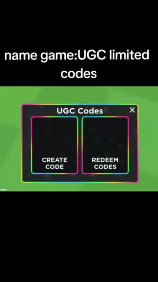 Redeem UGC Limited Codes - Roblox