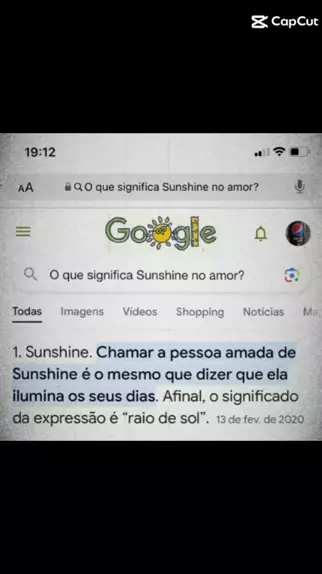 Significado de Sunshine - Pesquisa Google