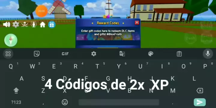 corre! Novo código de 1 hora 2x Exp Blox Fruits #bloxfruits 