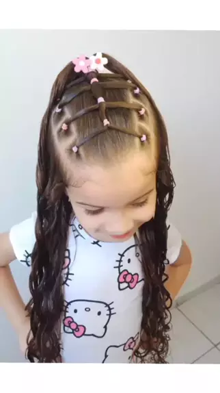 Penteado Infantil de Princesa com Coroa Trançada