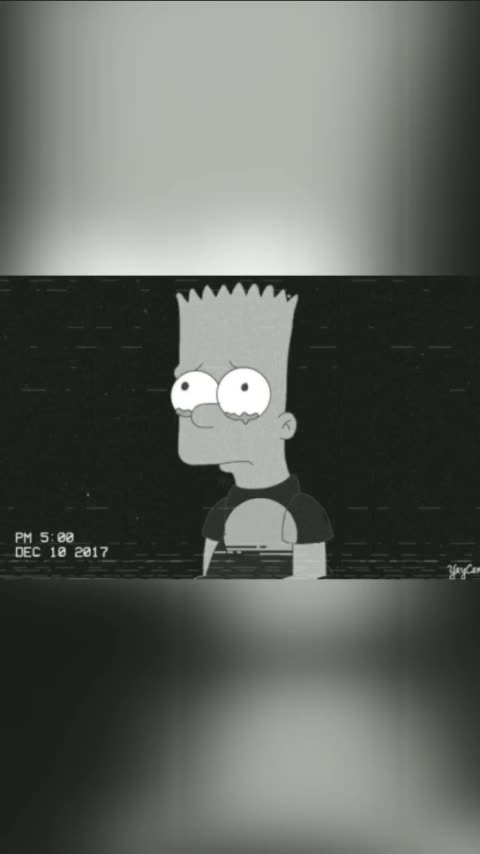 Bart triste desenho