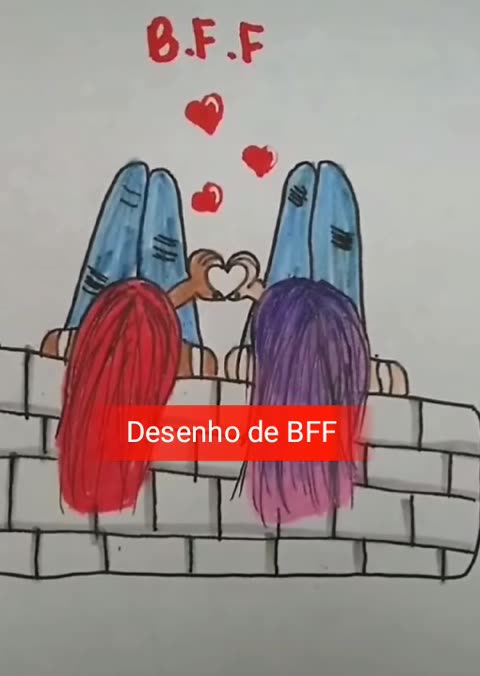 Desenhos desenhar bff facil