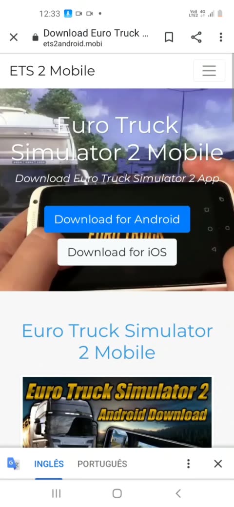 Simulador de trator versão móvel andróide iOS apk baixar