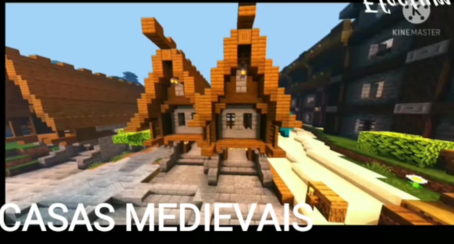 casas medievais grandes minecraft