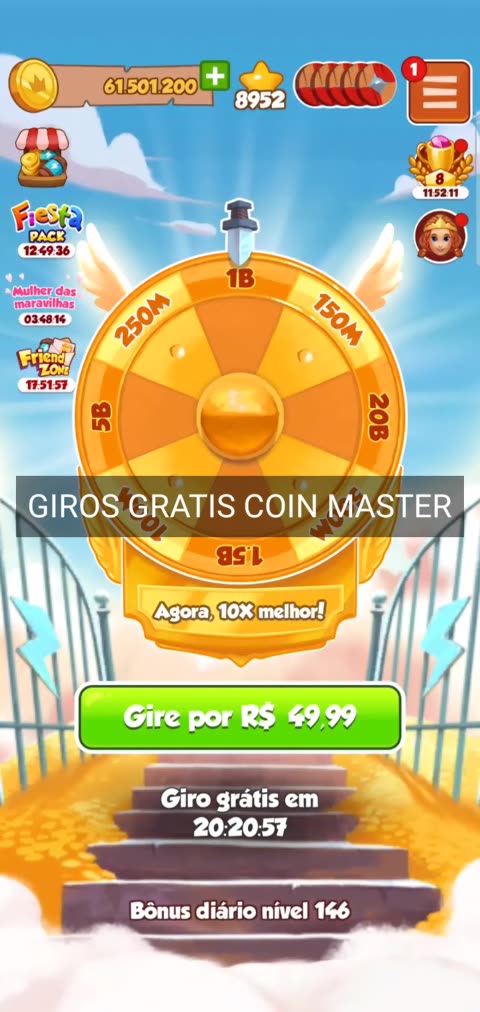 giros grátis coin master hack