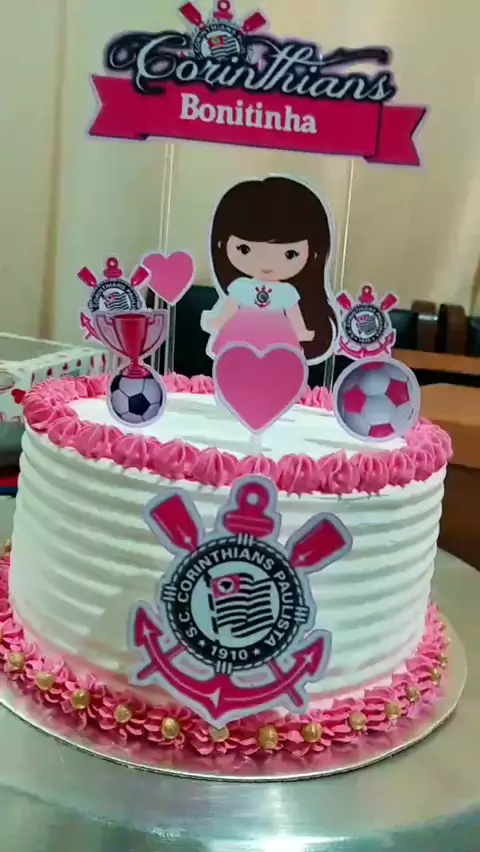 Socorro Bolos *-*, Bolo do Corinthians 🖤🎂♥️