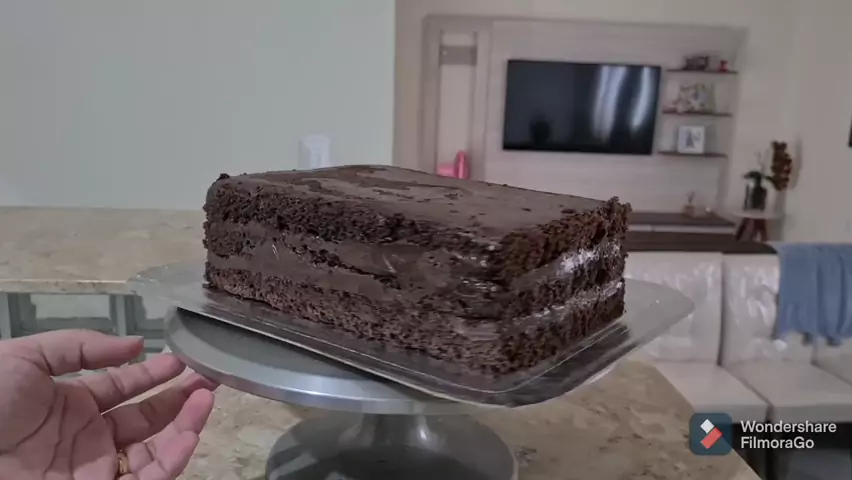 BOLO EM CHANTININHO DE CHOCOLATE TEMA MASCULINO - CHEF LÉO