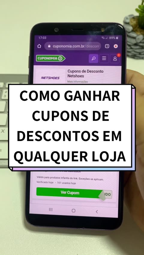 Cupom para best sale desconto netshoes