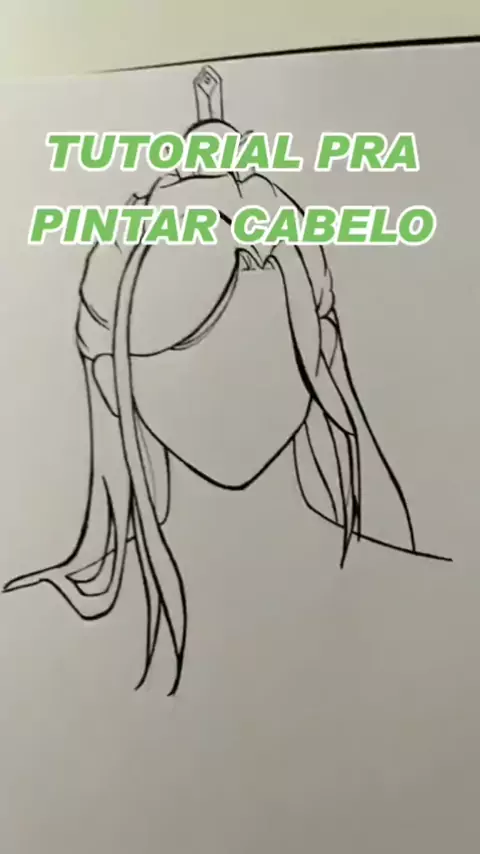TUTORIAL - Como Desenhar Cabelos Coloridos 