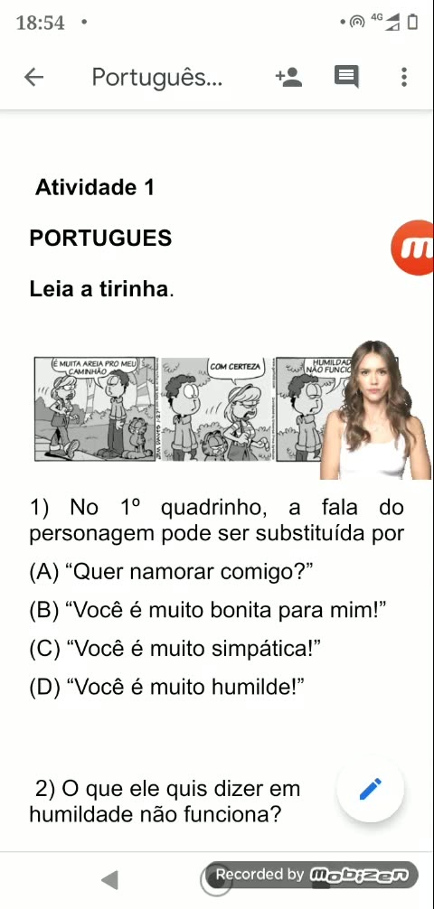 interpretação de texto em ingles com gabarito | Di ...| Kwai