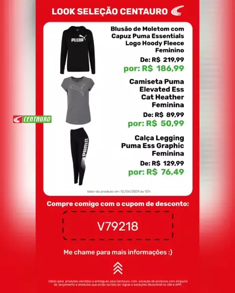 Vanessa Aquino628 huerb750 . udio original criado por Vanessa Aquino628. Cupom de Desconto Centauro V79218. Ganhe 15 de desconto no site ou App da Centauro. Compre agora basta clicar