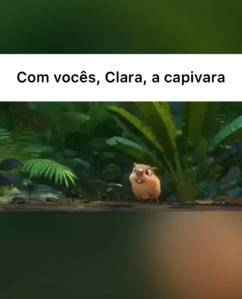 oi meu nome e clara a capivara😎 