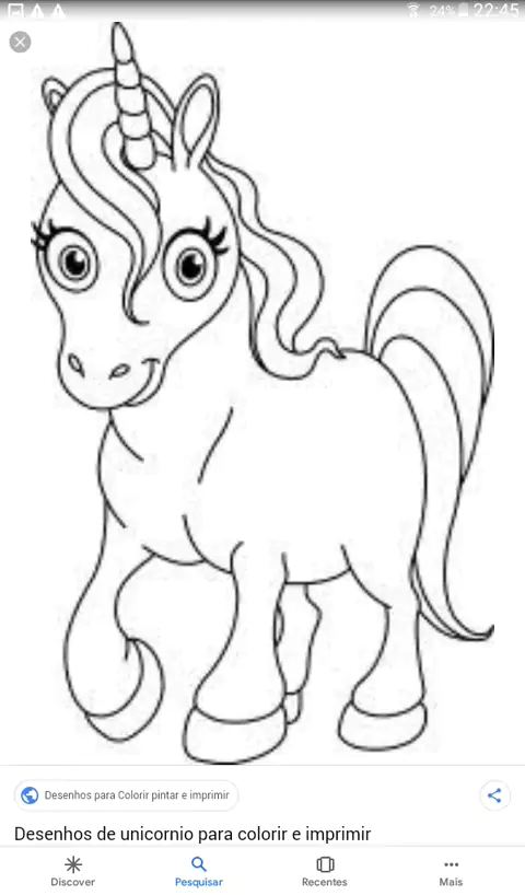 Desenhos de Pintar Unicórnio para Crianças, Desenhos Animados, Pintura  Unicornio