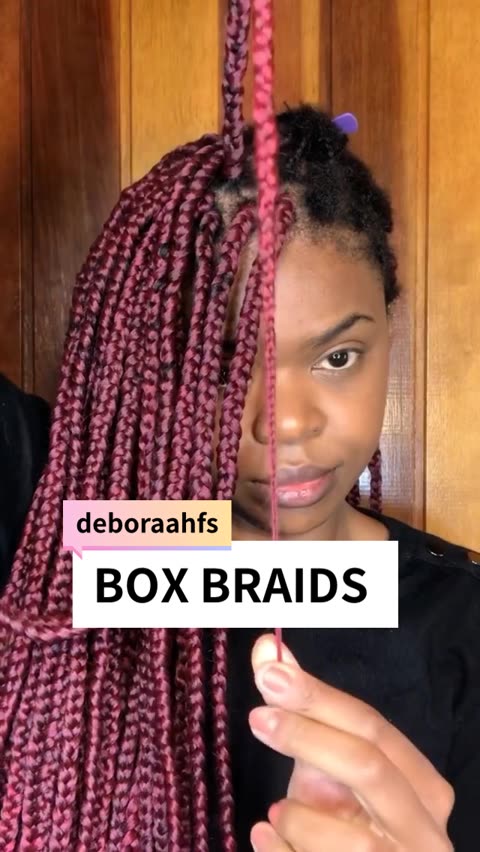 BOX BRAIDS COM CACHOS NAS PONTAS ❤ 👑