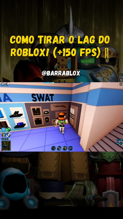 COMO TIRAR o LAG do ROBLOX e AUMENTAR o FPS - RODAR LISO e PARAR