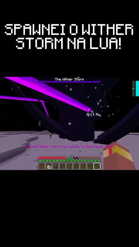 Minecraft wither storm vs wither #witherstorm #minecraft